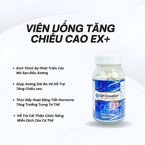 Tăng chiều cao GH EX+ Mới SP000756