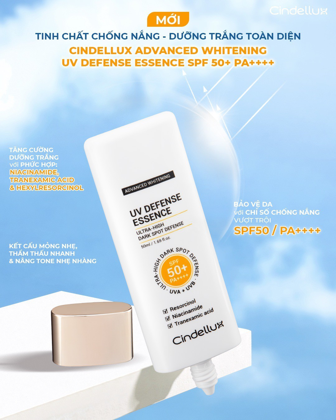 Tinh chất dưỡng da chống nắng cindeltox SP001593