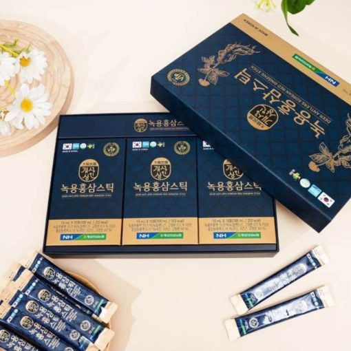 Tinh chất Hồng sâm Nhung hươu NongHyup Deer Antlers Korean Red Ginseng Stick 10ml x30 gói  SP001650
